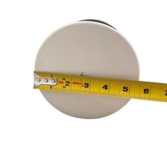 Color Block Pillar Vase By Franca NYC Size Short Black White Abstract - Picture 5 of 6